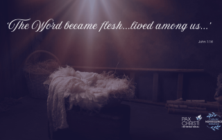 ‘The Word became flesh…lived among us…’