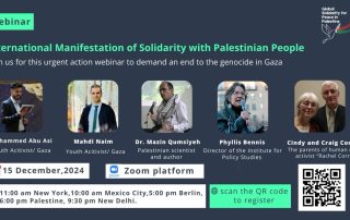 International Manifestation of Solidarity with Palestinian People - event details